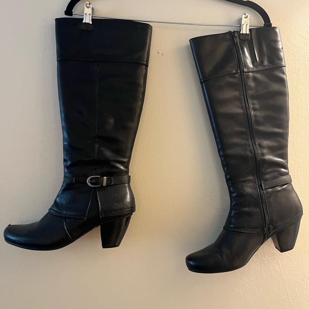 Black Leather Boots